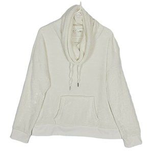 Pink Rose Cream Cowl Neck Sweater